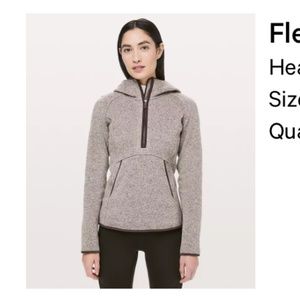 Lululemon Fleece & Thank You Pullover Heathered Smoky Blush, size 6